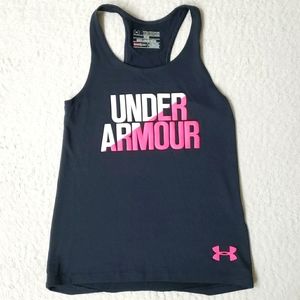 Girls Under Armour YXS heatgear racerback tank